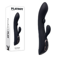 Playboy Pleasure Thats The Spot  23.3cm Usb Rechargeable Rabbit Vibrator With G Spot Tapper