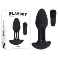 Playboy Pleasure RIM SHOT Black 11.4 cm USB Rechargeable Vibrating Butt Plug