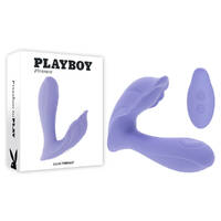 Playboy Pleasure LILAC FANTASY Purple 13.5 cm USB Rechargeable Tapping Vibrator with Remote