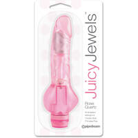 4" Rose Quartz Jelly Vibrator