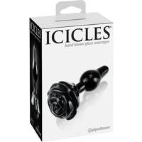 2.4" Rose Glass Butt Plug