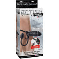 8" Inflatable Hollow Strap On 8" Inflatable Hollow Strap On
