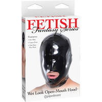 Wet Look Open Mouth Hood For Him