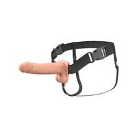 Fantasy X-Tensions Elite 7 in. Vibrating Hollow Silicone Strap-On Light