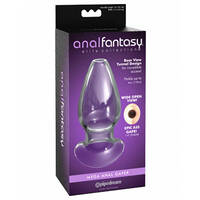 3" Mega Sized Glass Hollow Butt Plug