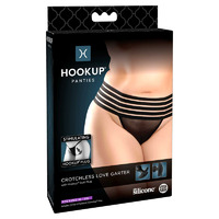 Crotchless Love Garter Panty XL/XXL Crotchless Love Garter Panty XL/XXL