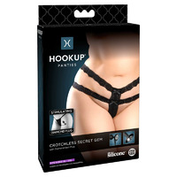 Crotchless Secret Gem Panty XL/XXL Crotchless Secret Gem Panty XL/XXL