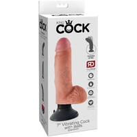 7" Vibrating Cock + Balls 7" Vibrating Cock + Balls
