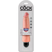 8" Vibrating Stiffy Cock