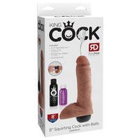 8" Squirting Cock + Balls