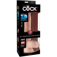 10" Realistic 3D Cock + Balls