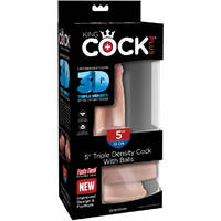 5" Realistic 3D Cock + Balls