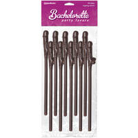 Chocolate Dicky Sipping Straws