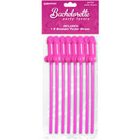 Bendable Pecker Straws X8