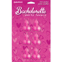 Mini Pecker Party Candles X6