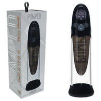 PUMPED Aqua-Pro Auto Pump - Black Black/Clear USB Rechargeable AI-Enabled Submersible Auto Penis Pump