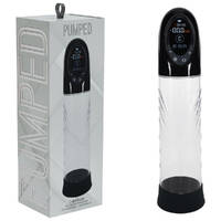 PUMPED CyberPulse Automatic Penis Pump - Black Black/Clear USB Rechargeable Auto Penis Pump