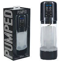 PUMPED UltraLift Automatic Masturbator Gunmetal Grey/Clear USB Rechargeable Auto Masturbator