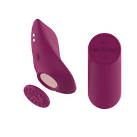 Passion Play Magnet Panty Vibe with Remote Purple USB Rechargeable Panty Vibrator with Wireless Remote Control