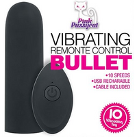Pussycat Vibrating Remote Control Bullet