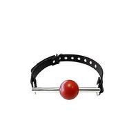 Leather Ball Gag With Stainless Steal