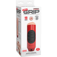 Mega Grip Vibrating Mouth Stroker