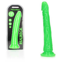 REALROCK 29 cm Slim Glow in the Dark Neon - Green Glow in Dark Green 29 cm (11'') Dong