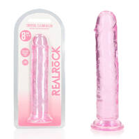 REALROCK 20 cm Straight Dildo - Pink Pink 20 cm (8'') Dong