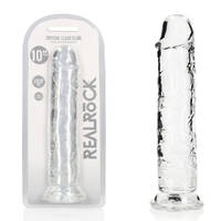 REALROCK 28 cm Straight Dildo - Transparent Clear 28 cm (10'') Dong