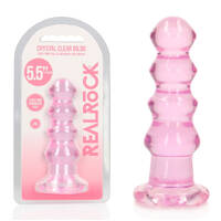 REALROCK 14 cm Curvy Anal Plug - Pink Pink 14 cm (4.5'') Butt Plug