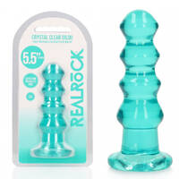 REALROCK 14 cm Curvy Anal Plug - Turquoise Turquoise 14 cm (4.5'') Butt Plug