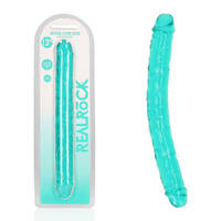 REALROCK 34 cm Double Dong - Turquoise Turquoise 34 cm (14'') Double Dong