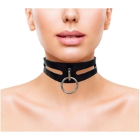 Leather Fashion Collar + 40Cm Ring
