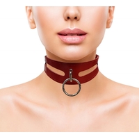 Leather Fashion Collar  With 40Cm Ring