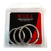 Stainless Steel Triple Cock Ring Set Stainless Steel Triple Cock Ring Set