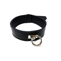 Leather Collar + Detachable O Ring