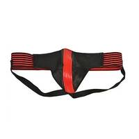 rouge leather Jocks/Striped band Black/Red S