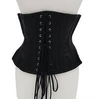 Rouge Leather Corset - Black Small/Medium