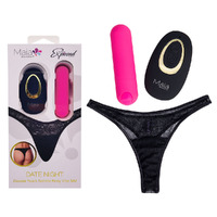 Maia Date Night Panty Vibe L/XL  L/XL Panty With  Usb Rechargeable Bullet & Remote Maia Date Night Panty Vibe L/XL  L/XL Panty With  Usb Rechargeable Bullet & Remote