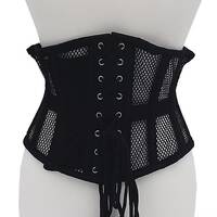 Rouge Mesh Corset - Black Small/Medium