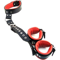 Leather Neck + Wrist Restraint