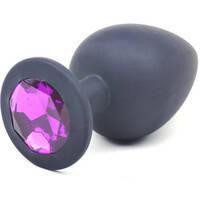 3.7" Large Jewel Silicone Butt Plug
