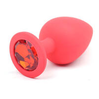 Large Jewel Silicone Butt Plug