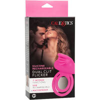 Dual Clit Flicker Vibrating Cock Ring