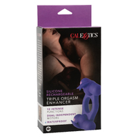 Silicone Rechargeable Triple Orgasm Enhancer Silicone Rechargeable Triple Orgasm Enhancer