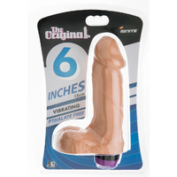 6" Vibrating Cock + Balls