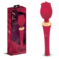Secret Kisses Rosegasm Rose Wand Rose  30.5cm Usb Rechargeable Massager Wand