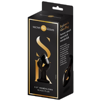 3.5" Handblown Glass Butt Plug