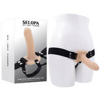 Selopa OUR FIRST HOLLOW STRAP ON LIGHT Flesh 16.3 cm Hollow Strap-On