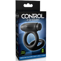 Vibrating Silicone Cock & Balls Ring